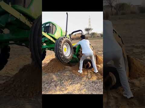 Johndree Tractor ka Tayer Experiment 😱🚀 #nishudaswal #automobile #johndeere #nishudaswal