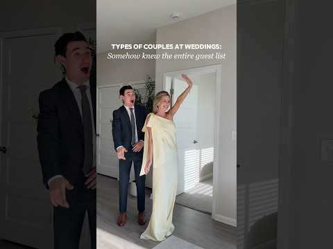 Types of couples at weddings 🥂 #weddingoutfit #couple #relationshipgoals #wedding #outfits