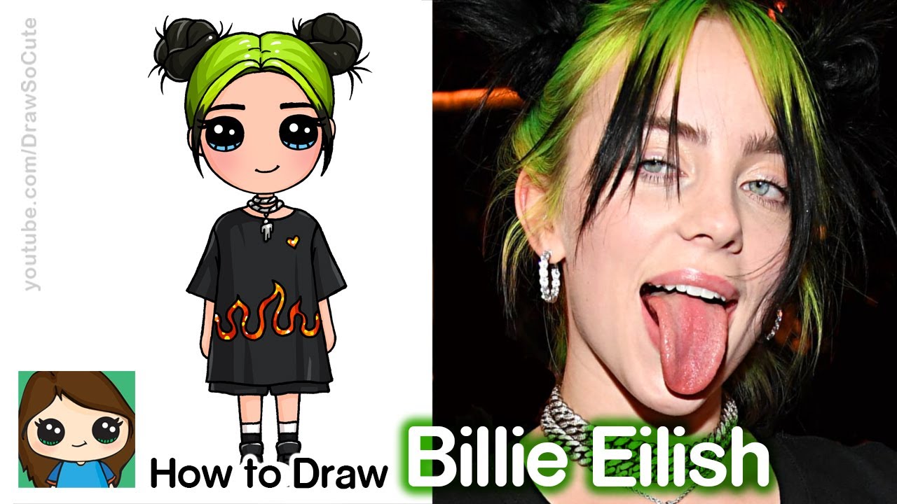 #2 How to Draw Billie Eilish