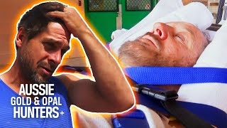 Paul SMASHES Excavator's Bucket Into Mark's Face! | Outback Opal Hunters
