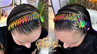 Peinado Infantil Con Encintado De Malla/ Peinados Rakel