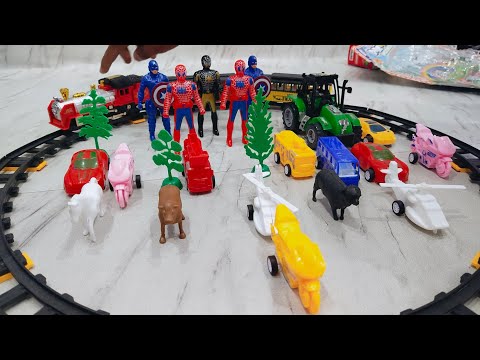 Chu Chu Train Cartoon Video for Kids Fun || gadi wala cartoon | toy helicopter ka video new toy Wala