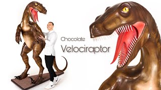 I created a giant Chocolate Velociraptor!!