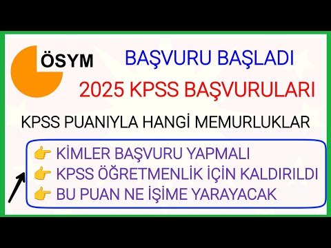 2025 YILI KPSS LİSANS BAŞVURU DETAYI ✅ HANGİ PUANLA MEMURLUK OLUNUR-KPSS ÖĞRETMENLİK İÇİN KALDIRILDI