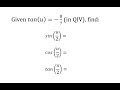 Trigonometric Functions and Quadrants