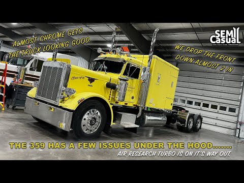 Peterbilt 359 cold start revealed some issues...