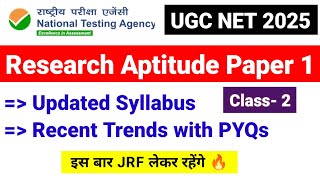 💥Research Aptitude Recent trend with PYQs | Updated Syllabus |UGC NET December 2025 | UGC NET MENTOR