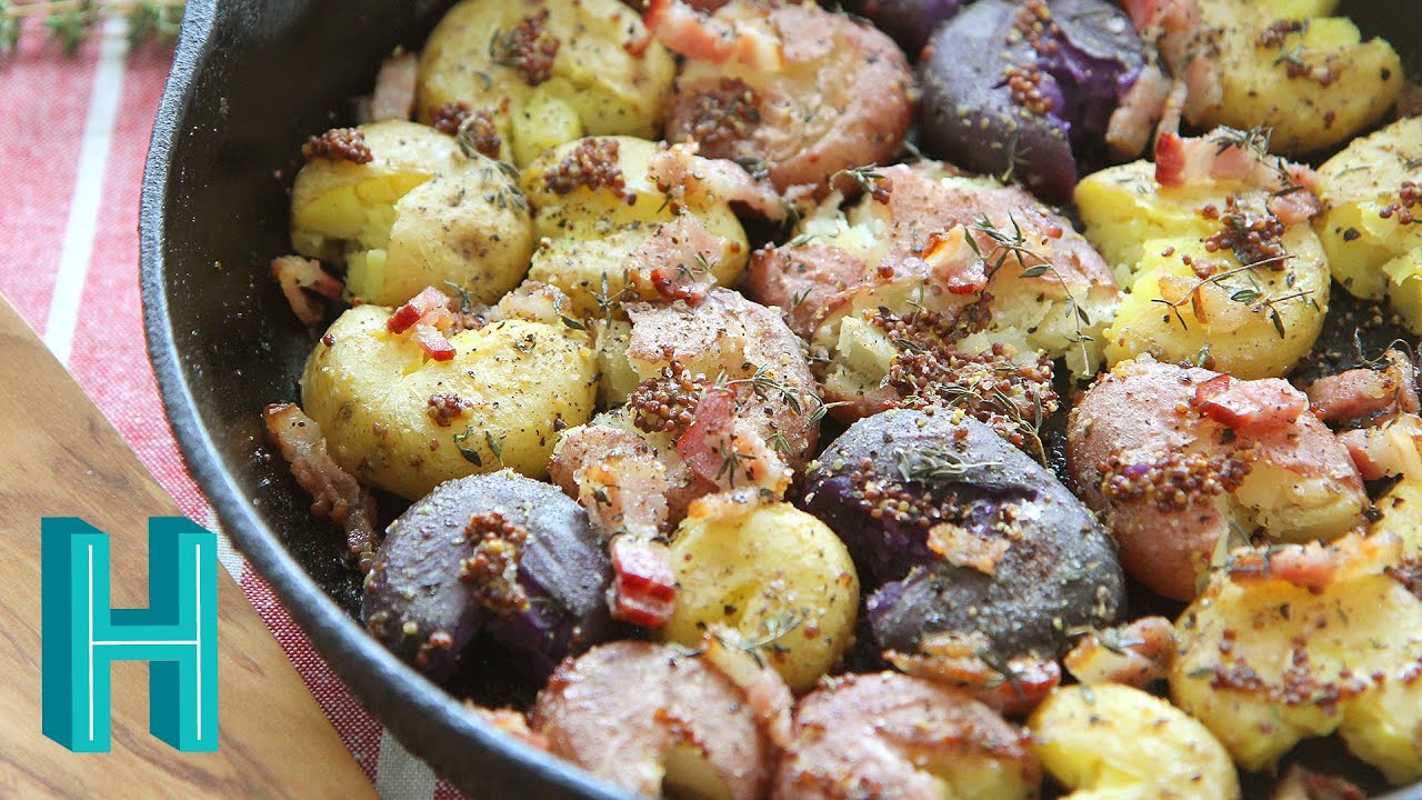 How to Make Smashed Roasted Potatoes - Hilah Cooking