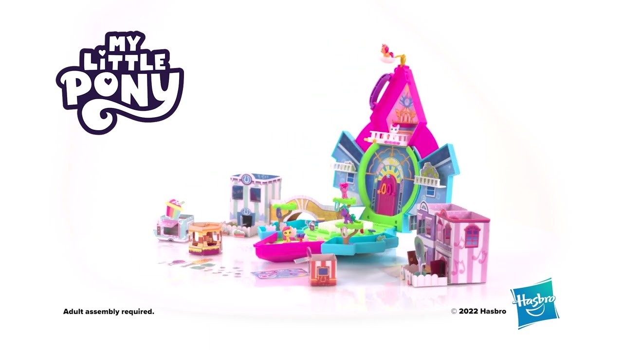 My Little Pony Mini World Magic Epic Crystal Brighthouse Toy, Buildable  Playset with 5 Collectible Figures, for Kids Ages 5 and Up