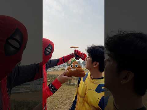 Deadpool Feeding Wolverine Poop No No | Marvel Real Life