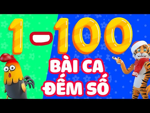 Bài ca đếm số từ 1 - 100 | Dạy bé đếm số từ 1 - 100