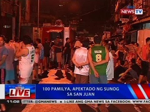 100 Pamilya Apektado Ng Sunog Sa San Juan Videos GMA News Online