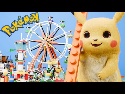 LEGO POKEMON Brick Building Amusement Park Funny animation