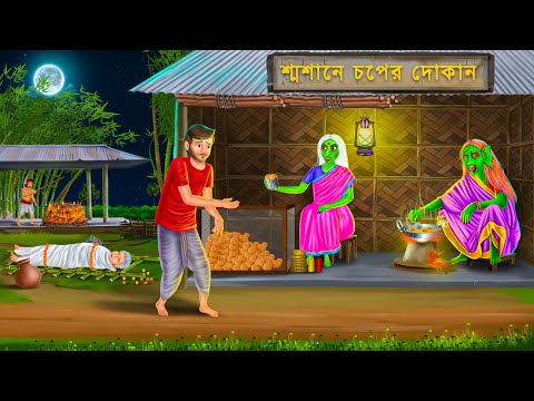 শ্মশানের পাশে চপের দোকান | Bengali Horror Stories | DAINI CHOP Bhuter Cartoon | Bangla Bhuter Golpo