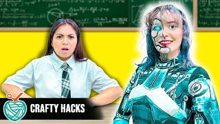 ROBOT TEACHER Runs The School | What if Real Teacher Gets Replace by Robot by Crafty Hacks