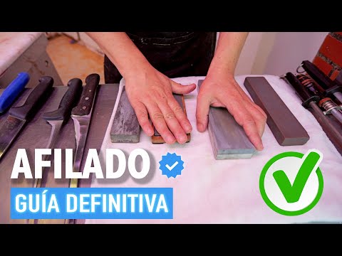 🔥Aprende TODO sobre el AFILADO | CÓMO AFILAR cuchillos EN CASA con piedra de agua