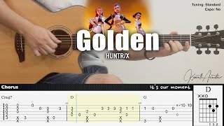 Golden - HUNTR/X (KPop Demon Hunters OST) | Fingerstyle Guitar | TAB + Chords + Lyrics