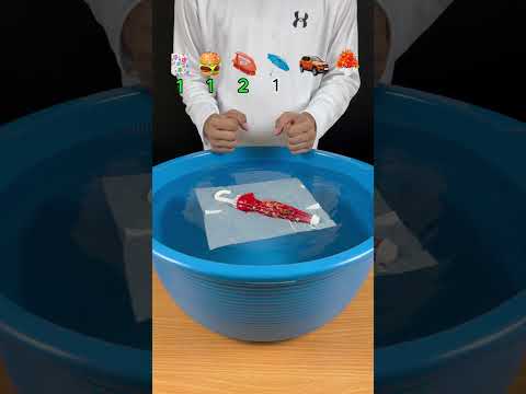 TRY TO GUESS HOW MANY TISSUE PAPER IT TOOKS! #satisfying #asmrvideo #experiment