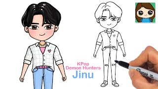 How to Draw Jinu | KPop Demon Hunters Saja Boys