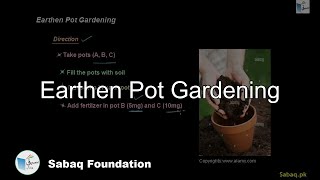 Earthen Pot Gardening
