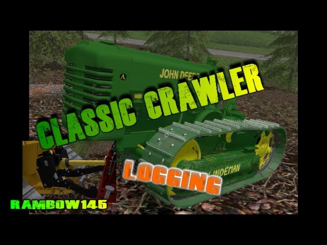 Farming simulator - classic crawler | Airlifting trees out! / Skidding Trees