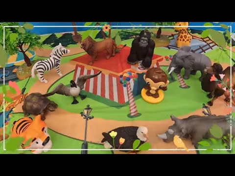 12 Zoo Animals for Kids! 🦁🐘🦒 Learn Sounds & Names 🐦🐒