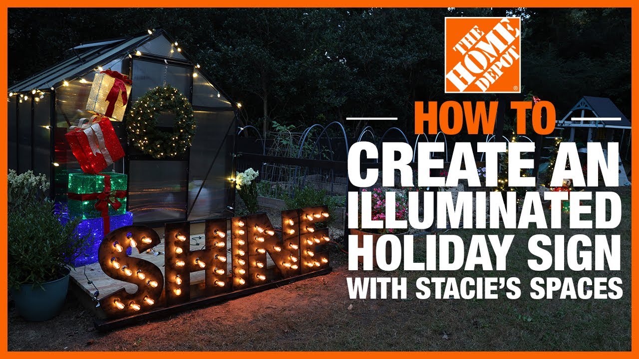 How to Make an Illuminated Holiday Sign