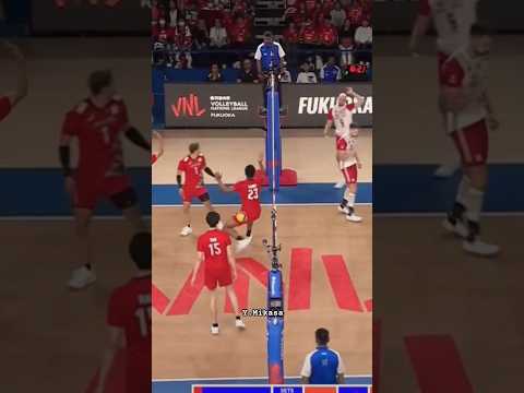 Is there something wrong here?🧐 Japan v Poland VNL2024 #volleyball #バレーボール ran nishida ishikawa