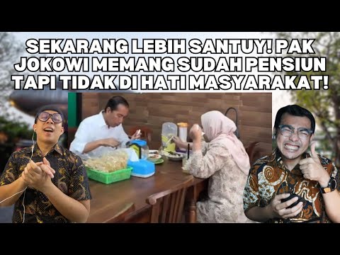 sekarang lebih santuy! pak jokowi memang sudah pensiun tapi tidak di hati masyarakat!