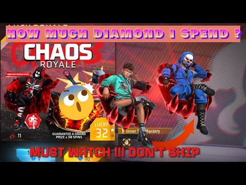 NEW CHAOS ROYALE EVENT | KITNA DIAMOND GAYA ? UNCUT VIDEO | FREE FIRE MAX | #freefire #freefiremax