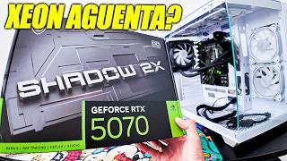 RTX 5070 + Xeon 2667 v4 ... botei uma RTX 5070 no XEON e testei em 4K! XEON NÃO AGUENTOU a RTX 5070?