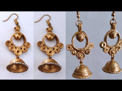 How to make earrings With paper / handmade earrings for girls