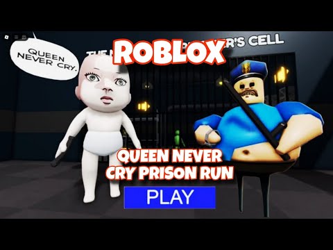 QUEEN NEVER CRY PRISON RUN#roblox #scarryobby