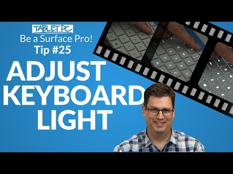 surface pro keyboard backlight not working