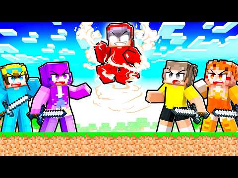 Hunters vs AIR ELEMENTAL in Minecraft!