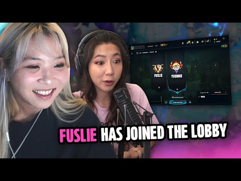 we got fuslie to play league with us somehow