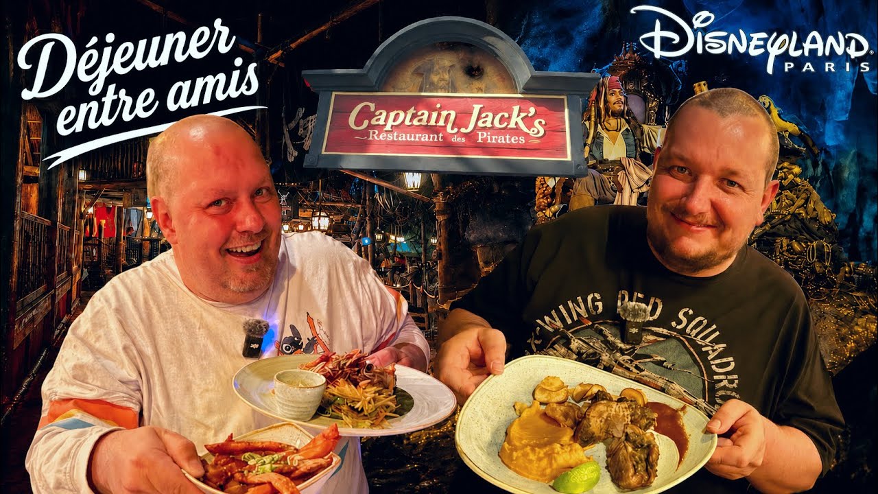 WE ARE FEASTING AT THE CAPTAIN JACK RESTAURANT AT DISNEYLAND PARIS