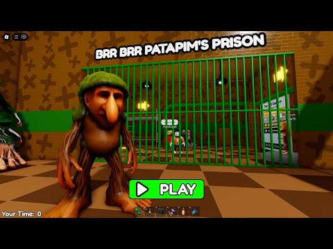 BRR BRR PATAPIM PRISON RUN Obby New Update Roblox - All Bosses Battle FULL GAME #scaryobby #roblox