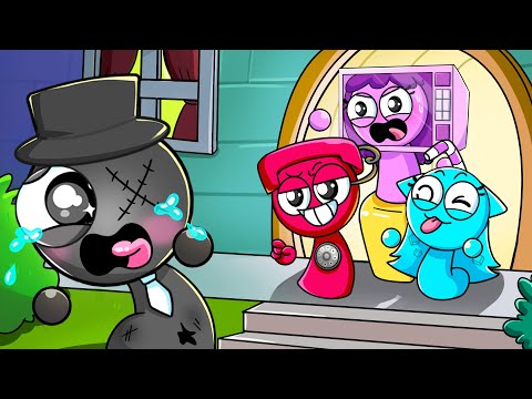 Incredibox Sprunki -  BLACK BULLIED by TELE, AQUA & LILY?! | INCREDIBOX SPRUNKI Animation | SM Games