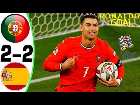 RONALDO GOAL 🔥 Portugal vs Spain 2-2 (5-3) - Goals and PENALTY Highlights 2025
