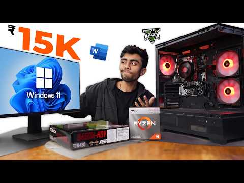 15,000/- Rs Super AMD PC Build!⚡[GIVEAWAY] Hard Gaming & Editing  Test🪛