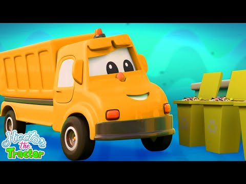 Wheels on the Garbage Truck, Hector the Tractor Nursery Rhymes and Kids Cartoon Songs