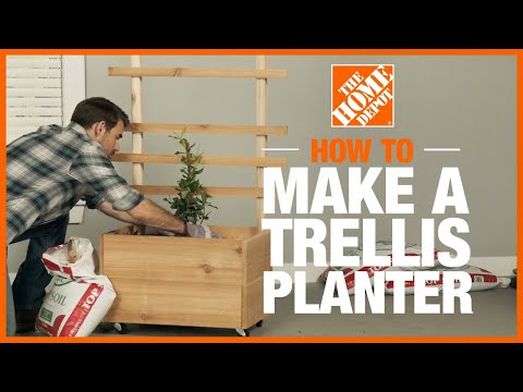 DIY Planter Box Trellis