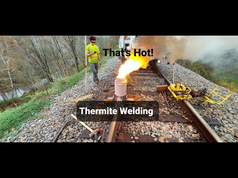 Shooting a Thermite Weld on the Railroad from Start to Finish