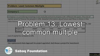 Problem 13: Lowest common multiple
