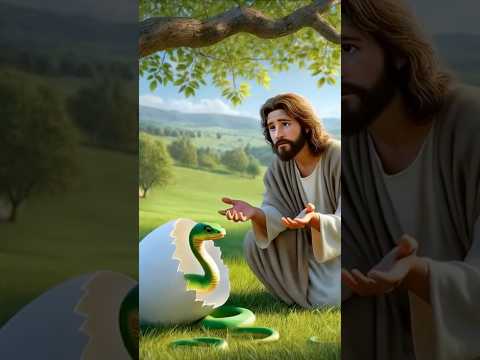 Jesús Hizo Eclosionar El Huevo Y Nació Una Serpiente #fe #edit #shorts #jesuschrist