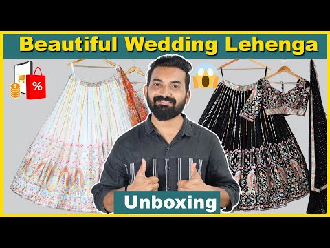 Black & White color Designer Lehenga choli || Affordable Wedding Lehenga Haul || Online Shopping😍