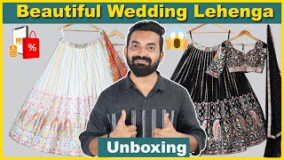 Black & White color Designer Lehenga choli || Affordable Wedding Lehenga Haul || Online Shopping😍