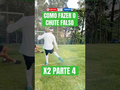 COMO FAZER O CHUTE FALSO 🔥 X2 Pt. 4 #futebol #desafio #x2 #bera