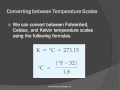 Temperature Conversion and Heat Transfer